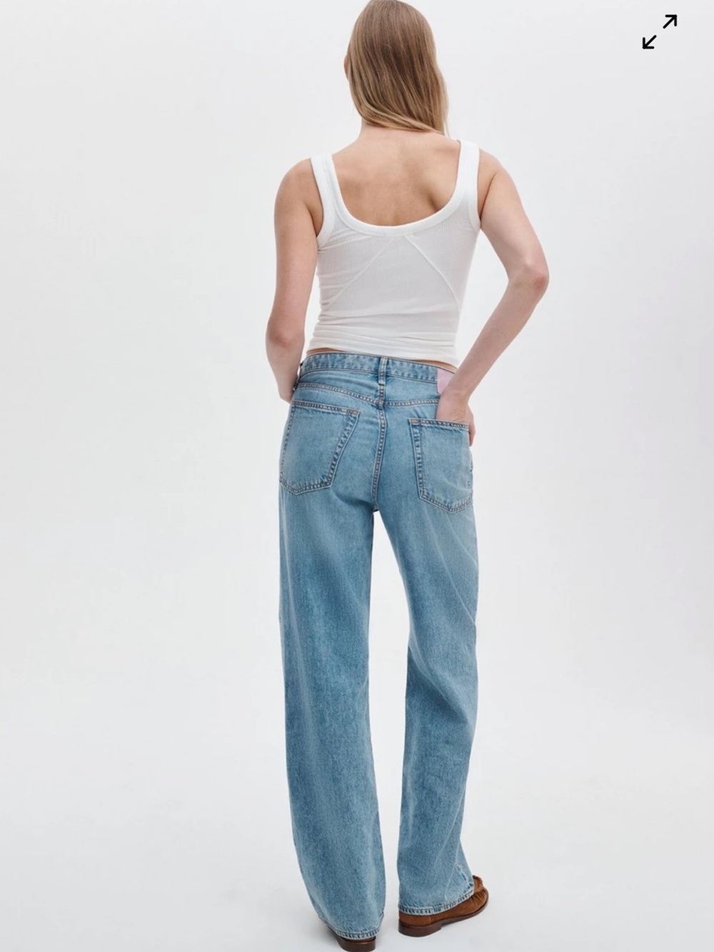 NEW rag & bone Logan Featherweight Wide Leg Jeans. Ultra Lightweight Edition 28 - Picture 3 of 11